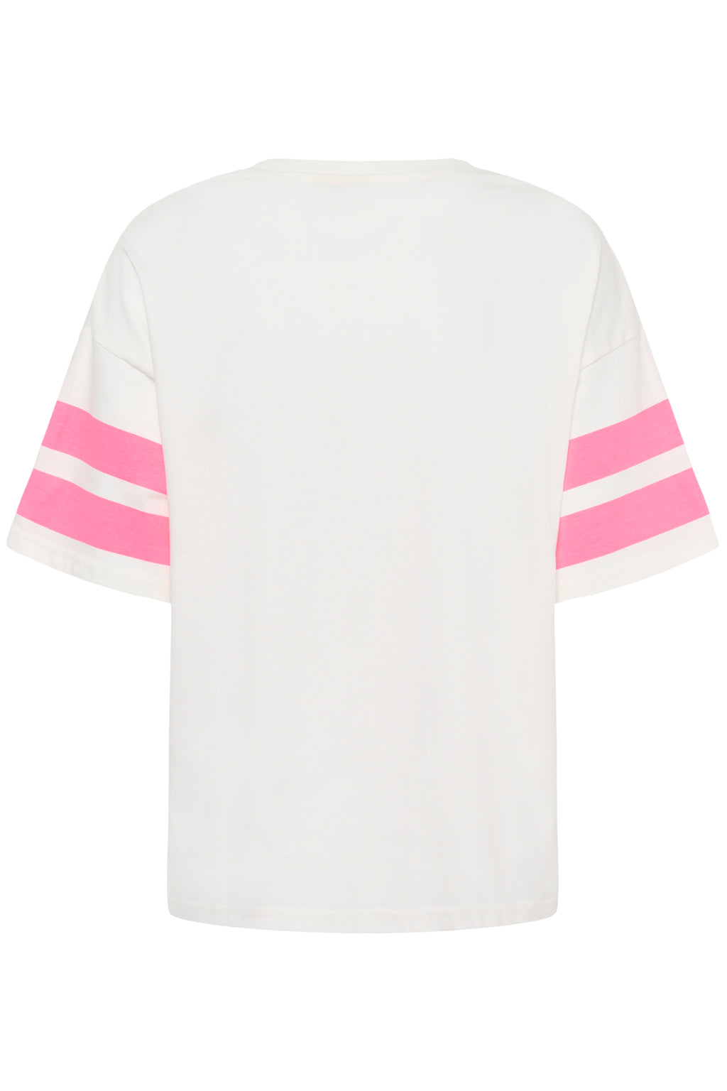 KAFFE Hally T-shirt Chalk Hvid Power Pink