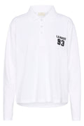 KAFFE Miala Polo T-shirt Langærmet Optical Hvid