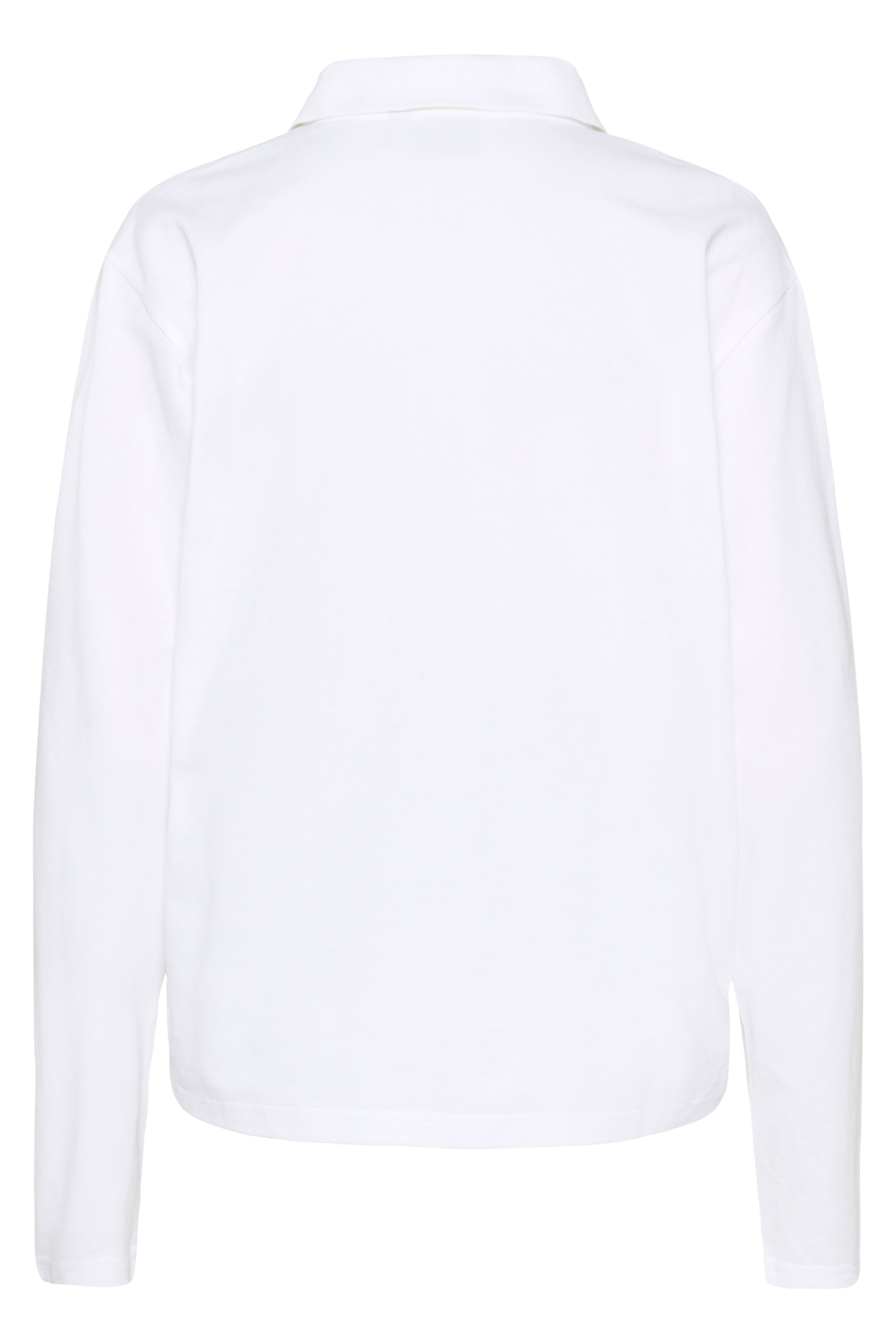 KAFFE Miala Polo T-shirt Langærmet Optical Hvid