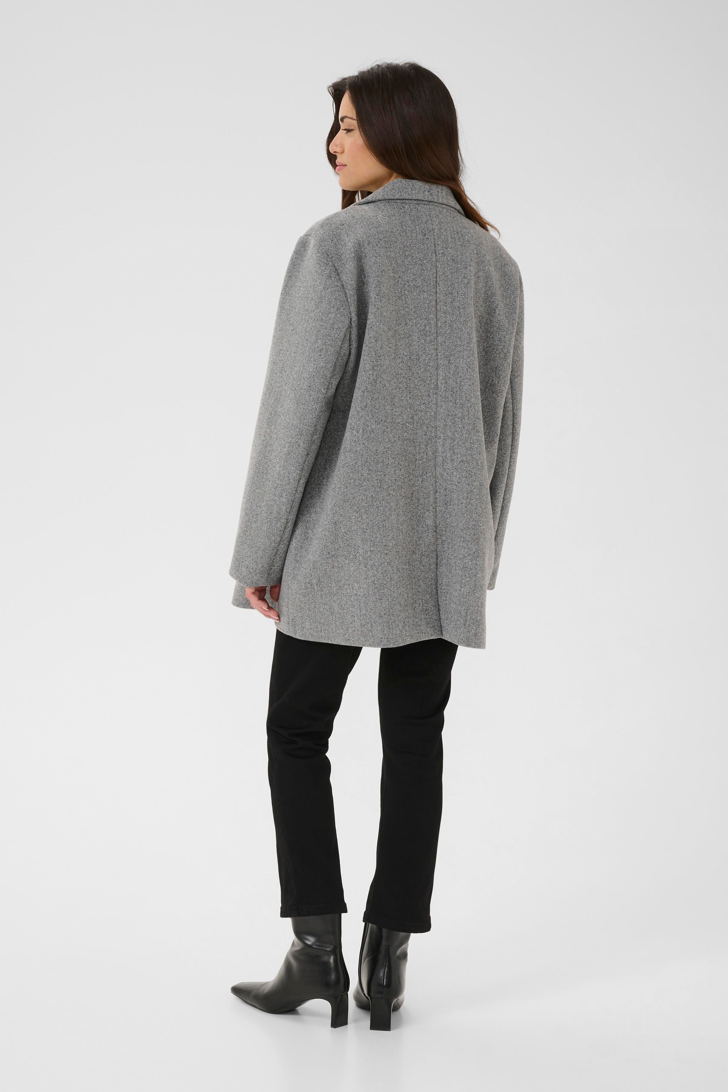 KAFFE Saturn Jakke Grå Melange