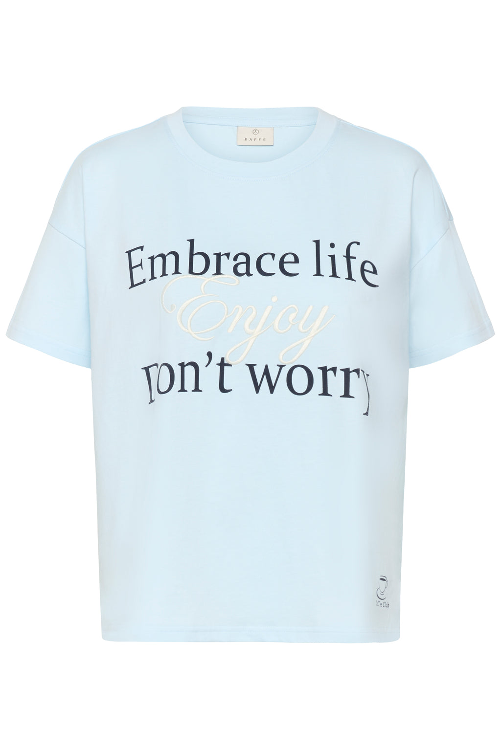 KAFFE Chelsea T-shirt Nantucket Breeze Lys Blå