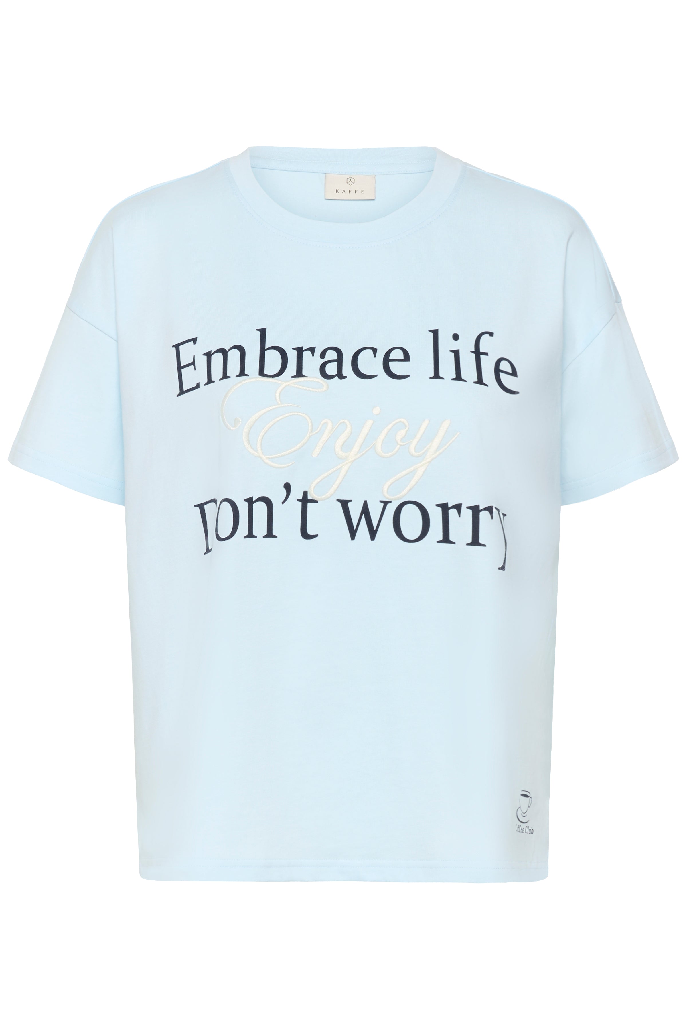 KAFFE Chelsea T-shirt Nantucket Breeze Lys Blå