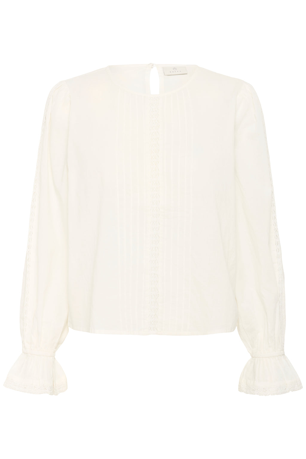 KAFFE Claris Bluse Chalk Hvid