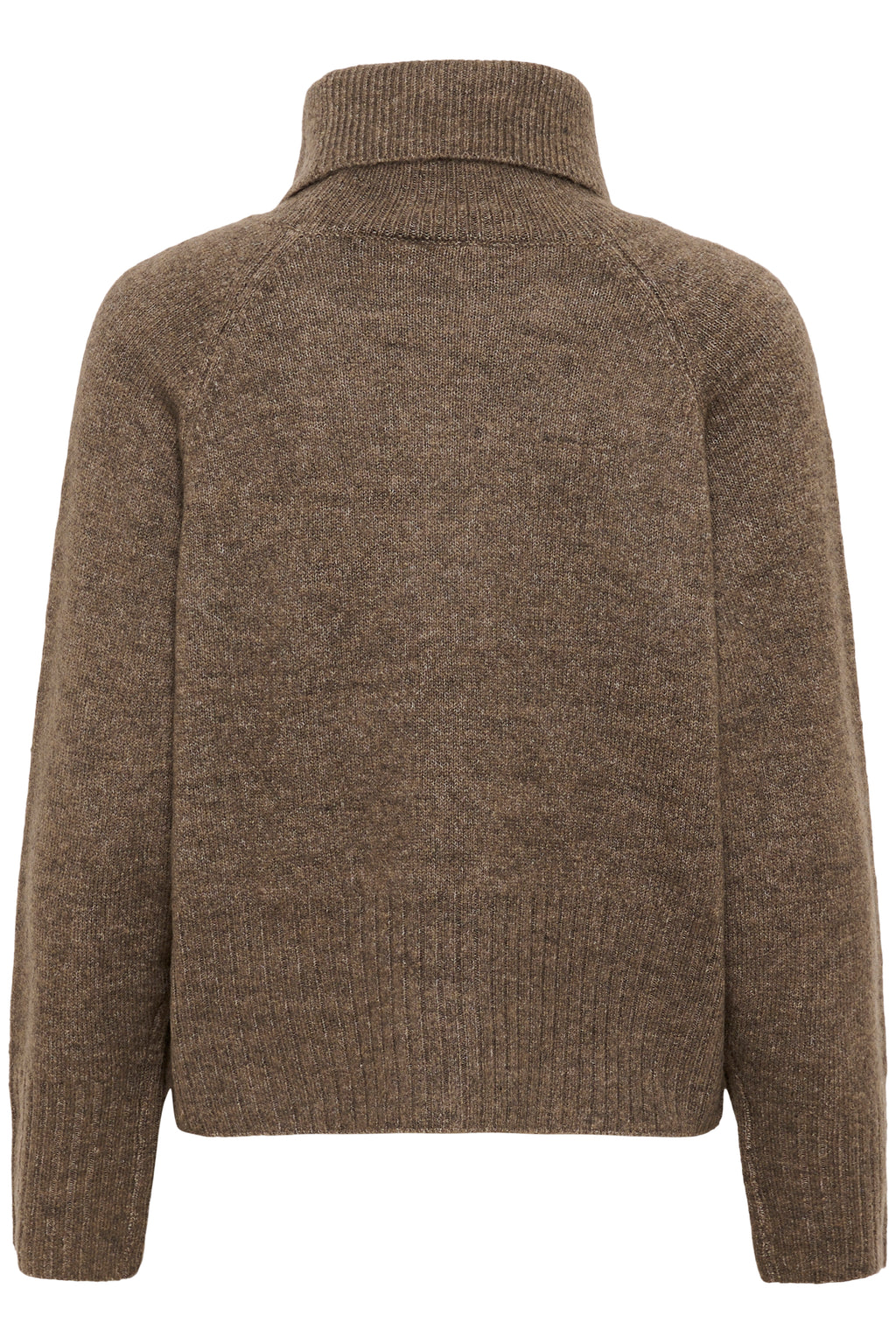 KAFFE Erin Rullekrave Pullover Morel Melange Brun