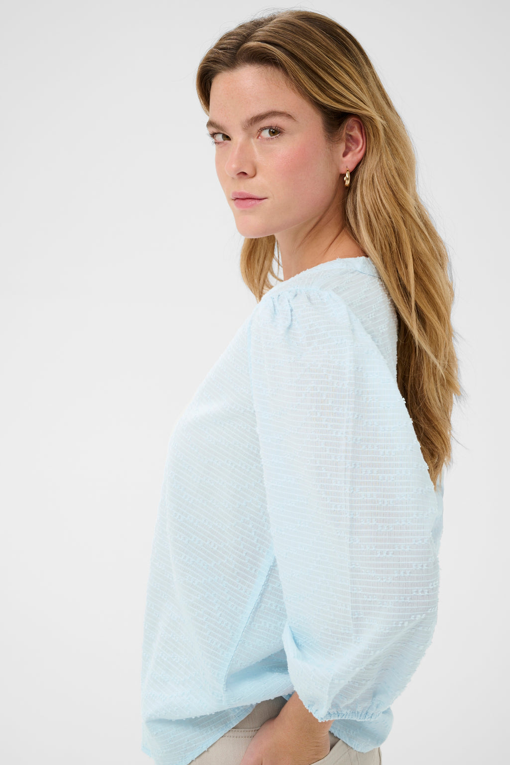 KAFFE Penelope Bluse Nantucket Breeze Lys Blå