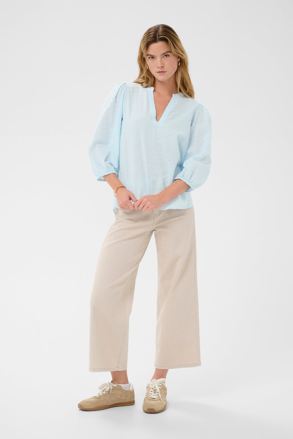 KAFFE Penelope Bluse Nantucket Breeze Lys Blå