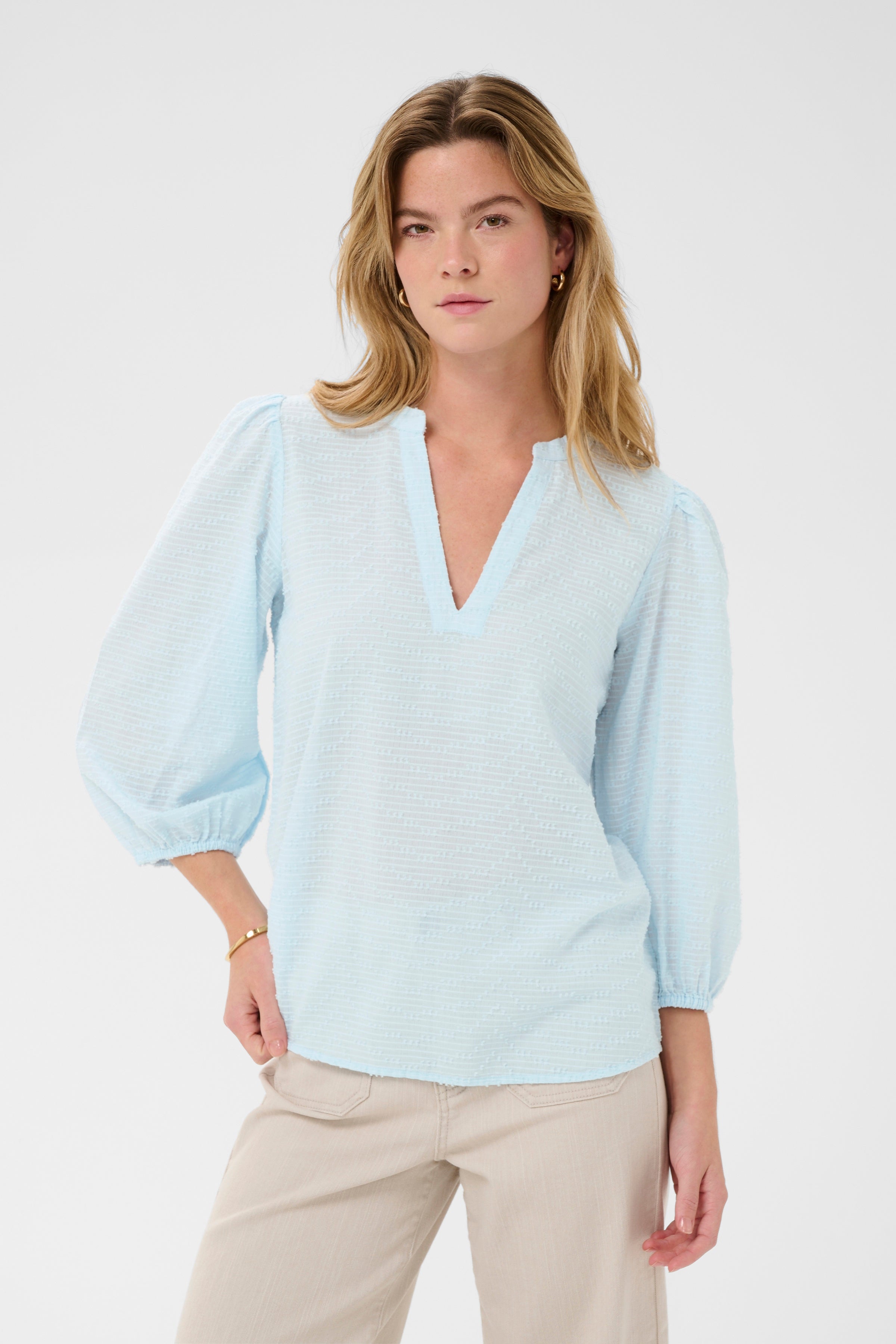 KAFFE Penelope Bluse Nantucket Breeze Lys Blå