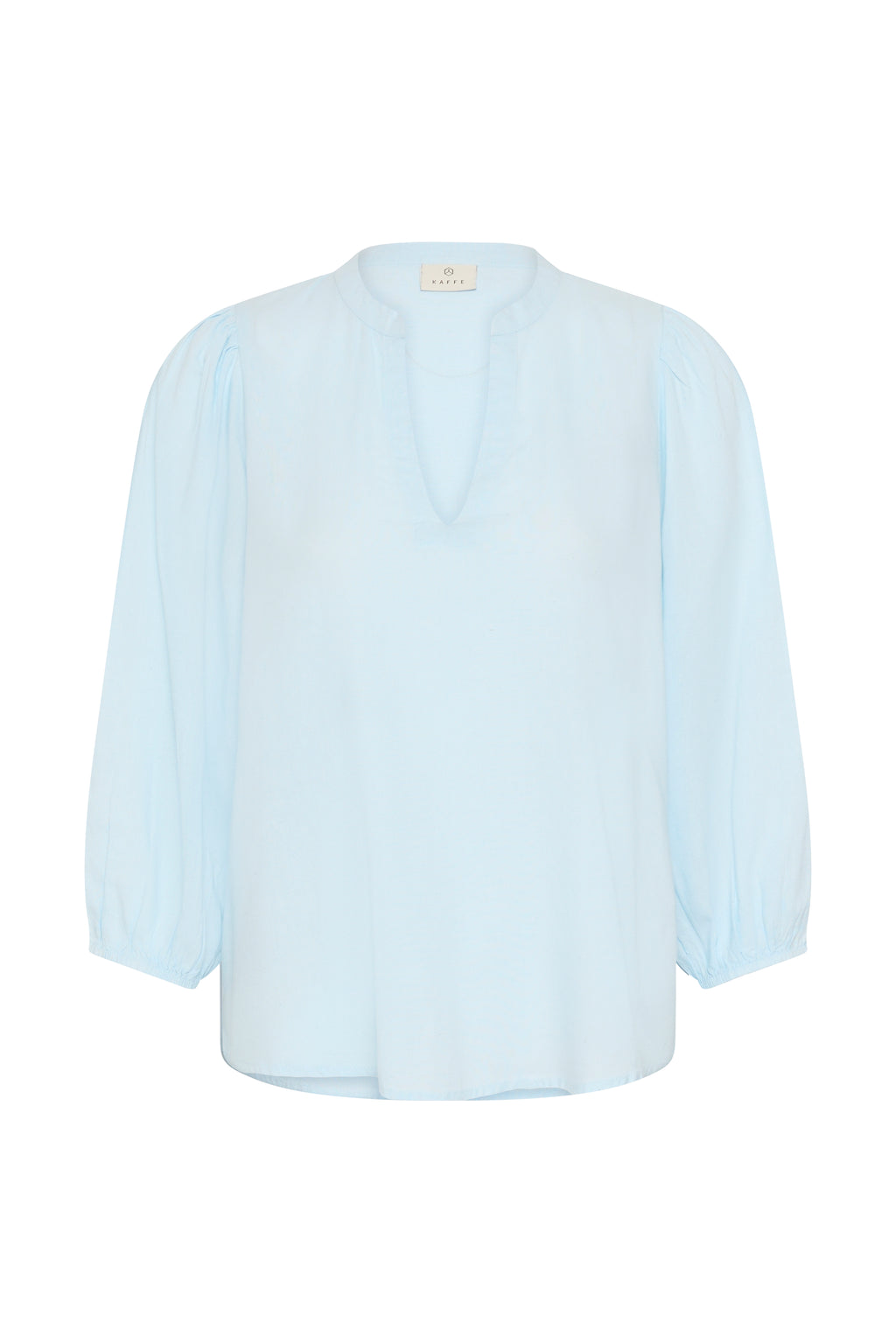 KAFFE Milia 3/4 Bluse Nantucket Breeze Lys Blå