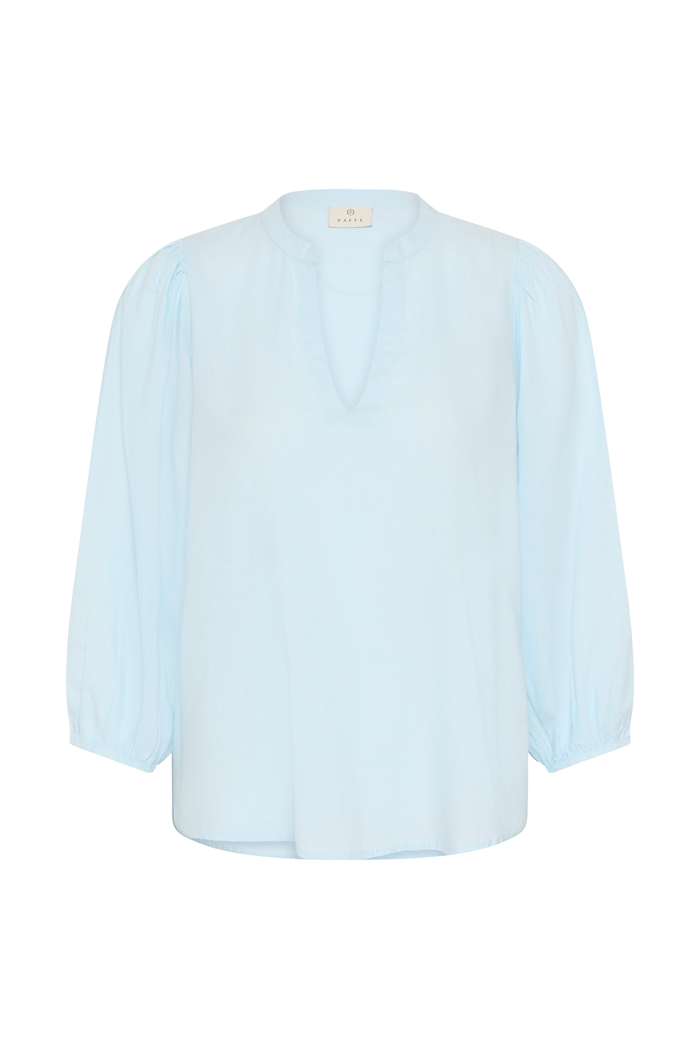 KAFFE Milia 3/4 Bluse Nantucket Breeze Lys Blå