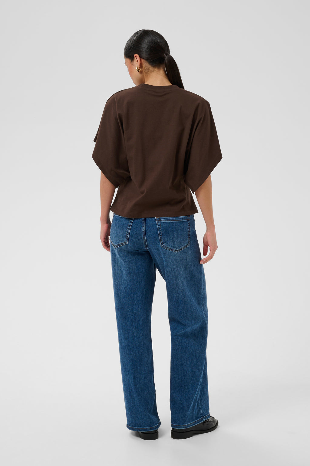 KAFFE Stormy T-shirt Coffee Bean Brun