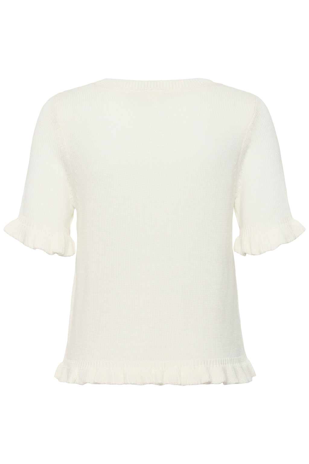 KAFFE Lindsay Strik Pullover Chalk Hvid