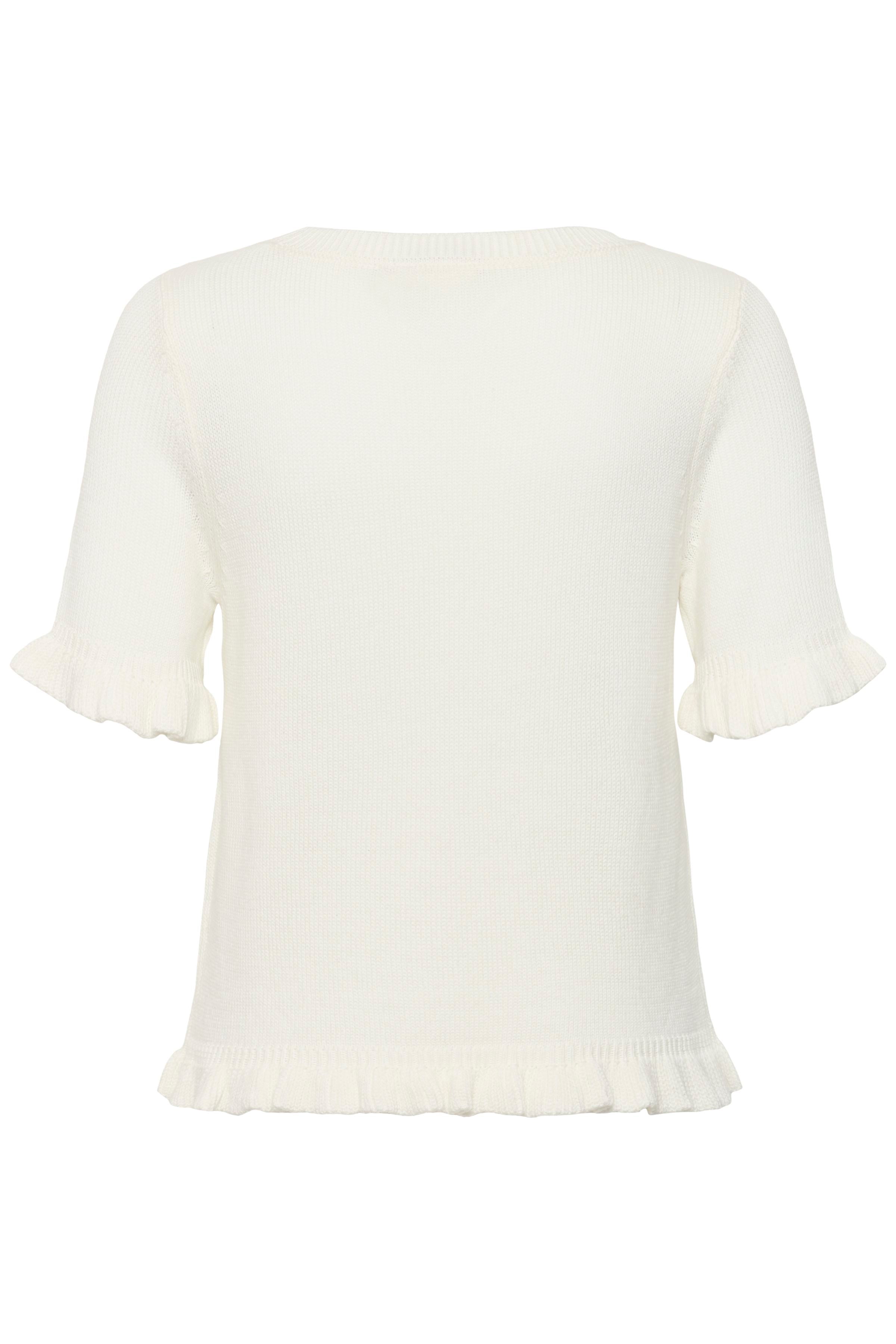KAFFE Lindsay Strik Pullover Chalk Hvid