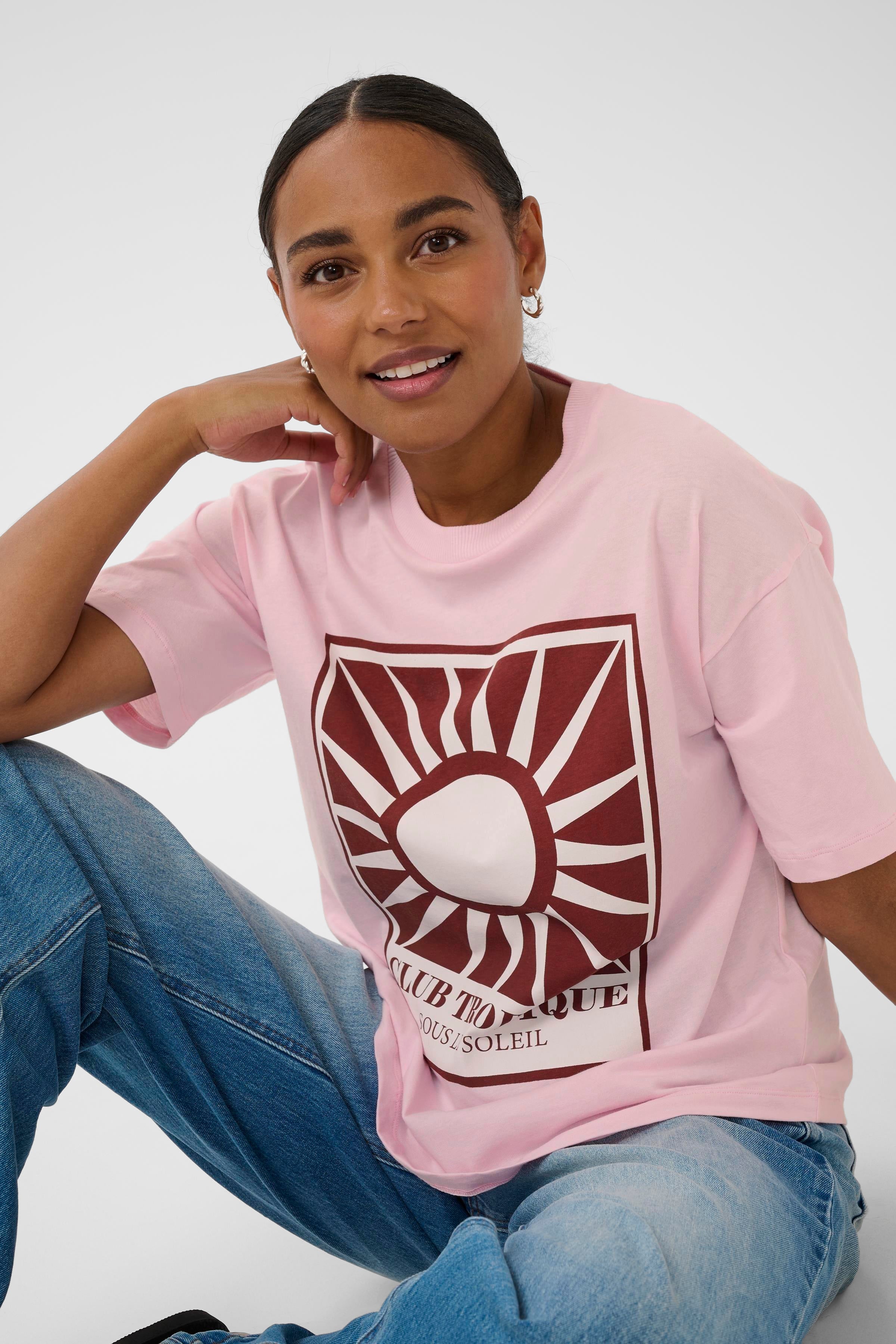 KAFFE Kelly T-shirt Ballerina Lyserød