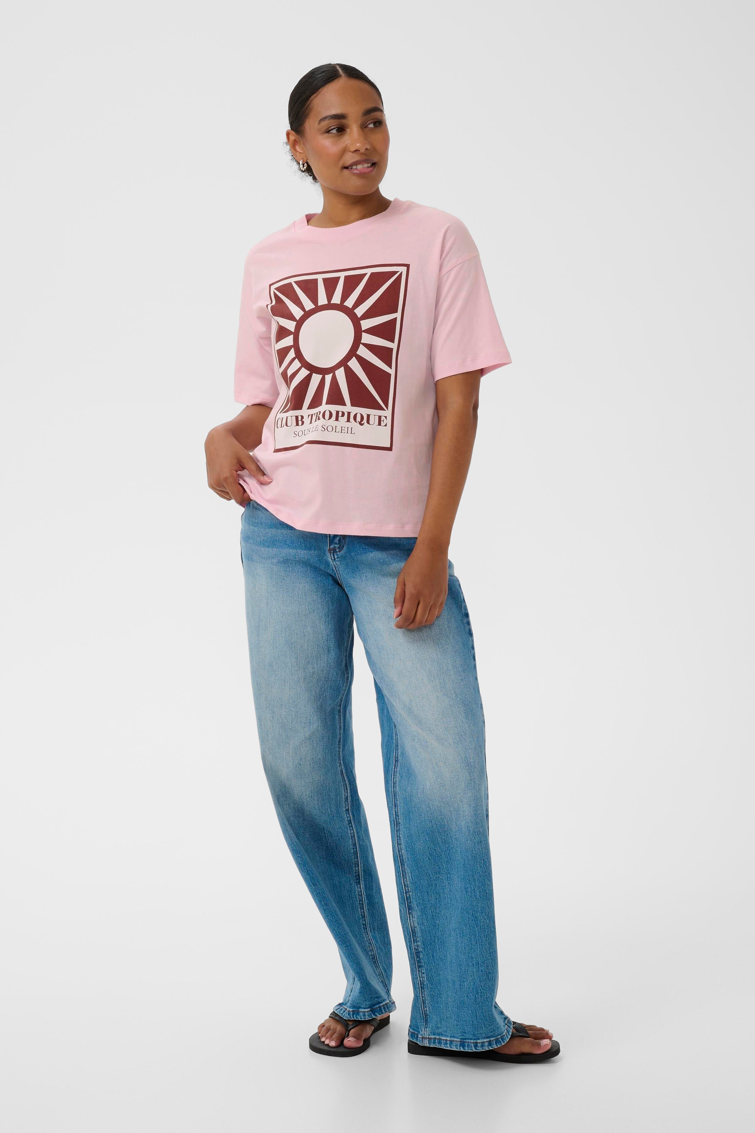KAFFE Kelly T-shirt Ballerina Lyserød