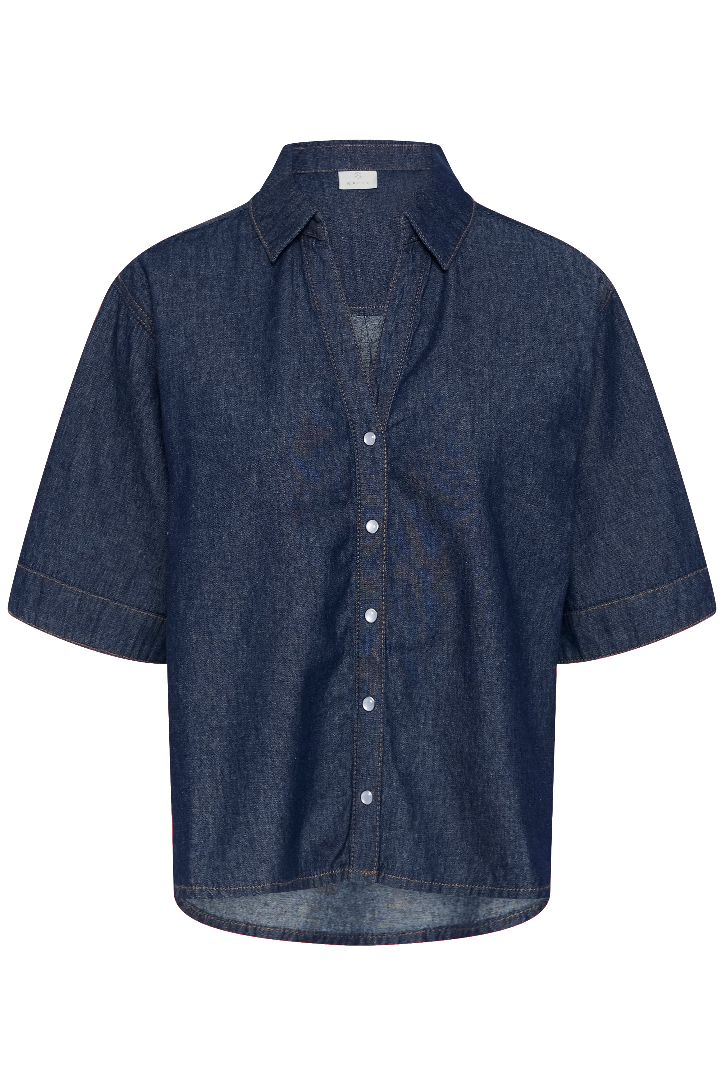 KAFFE Jade Skjorte Denim Mørk Blå