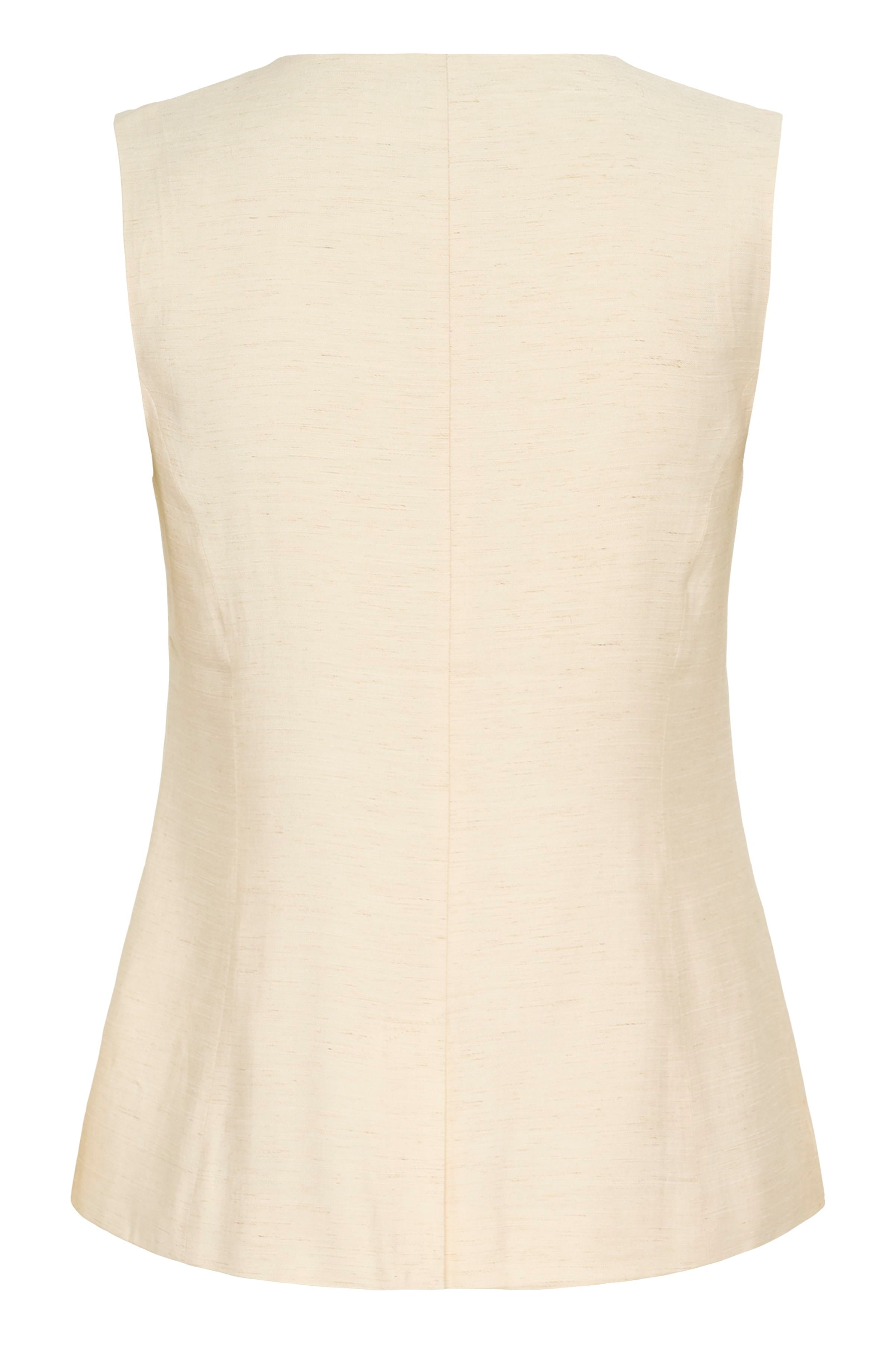 KAFFE Annetta Vest Feather Grå