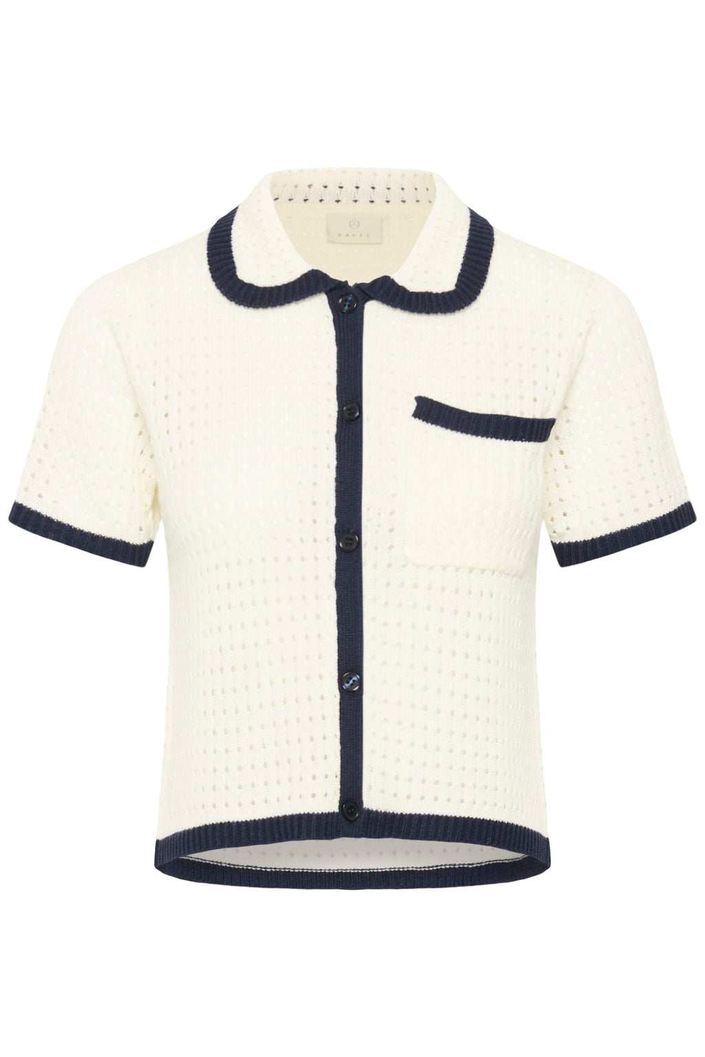 KAFFE Brianna Strik Cardigan Chalk Hvid
