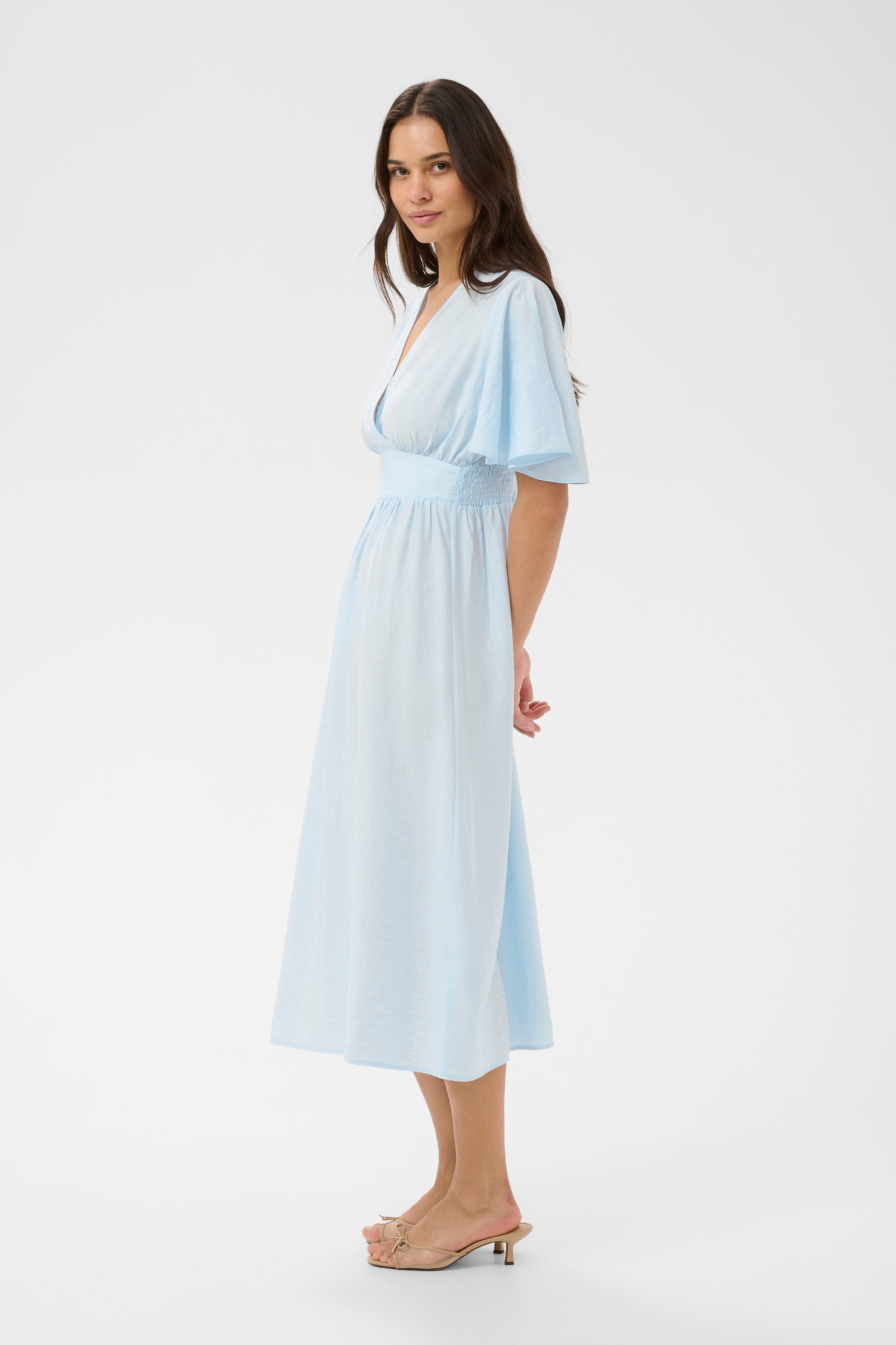 KAFFE Sirena Kjole Lang Nantucket Breeze Lyseblå