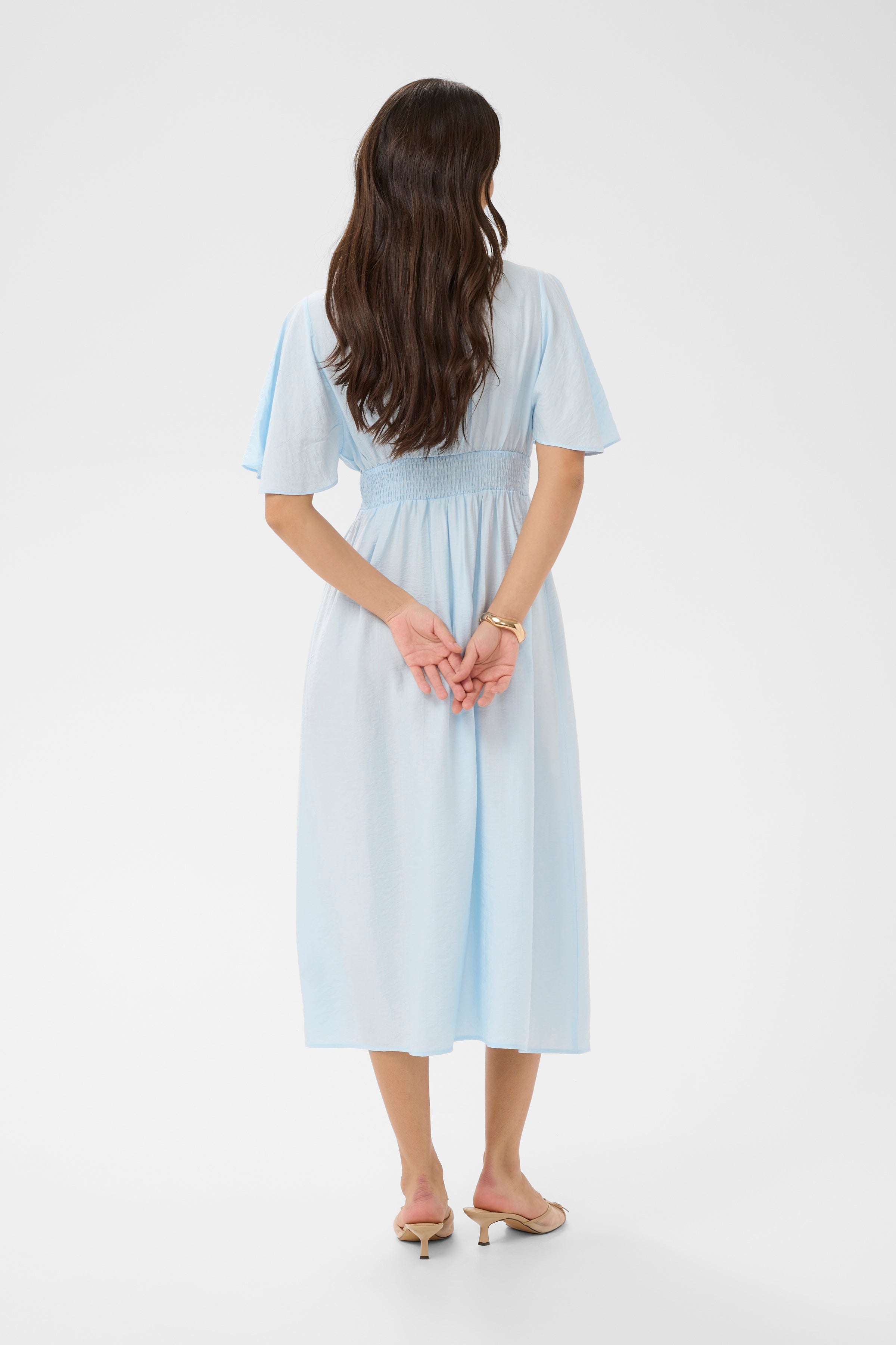 KAFFE Sirena Kjole Lang Nantucket Breeze Lyseblå