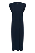 KAFFE Celina Flounce Kjole Midnight Marine Blå