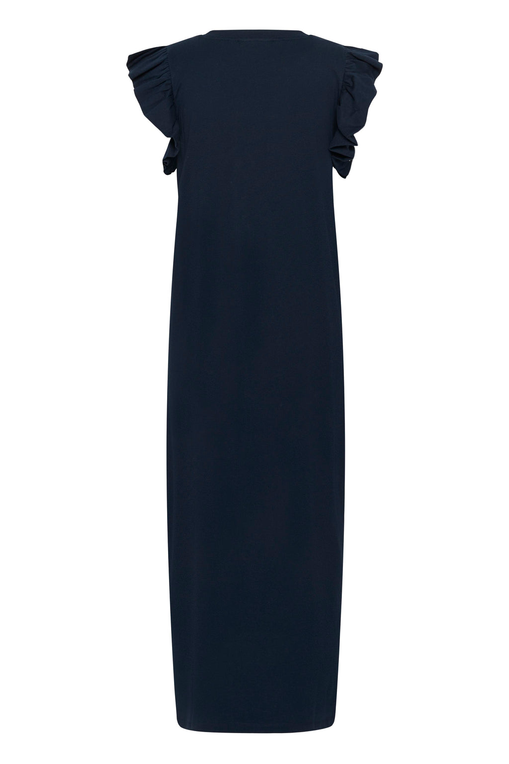 KAFFE Celina Flounce Kjole Midnight Marine Blå