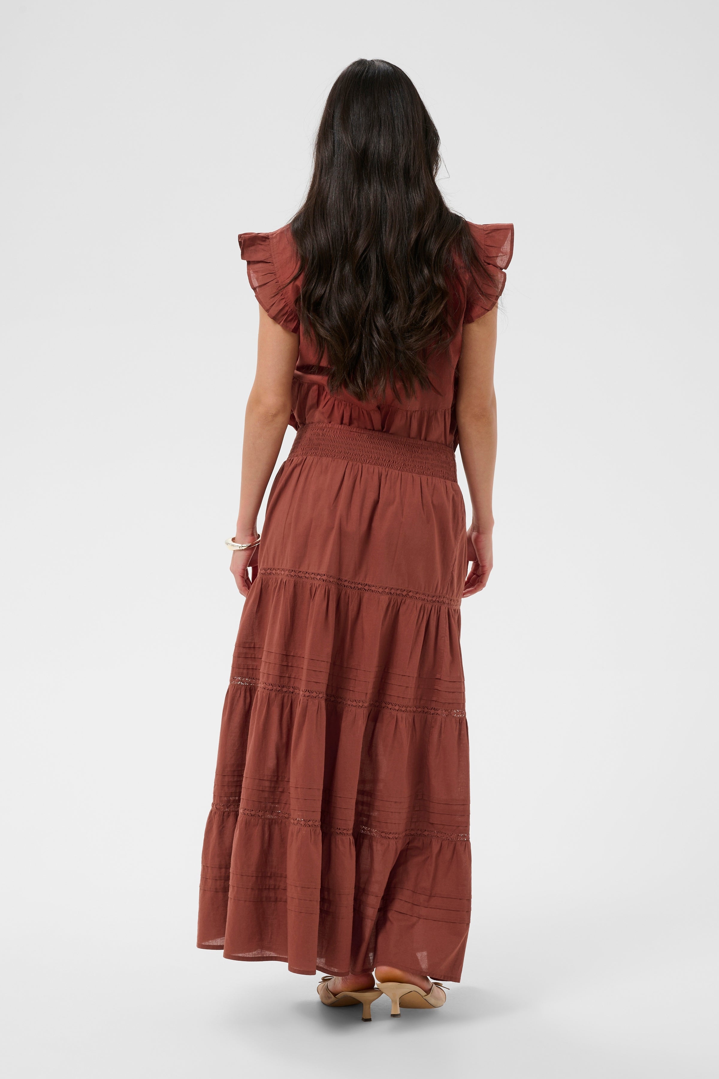 KAFFE Valerie Nederdel Henna Brun
