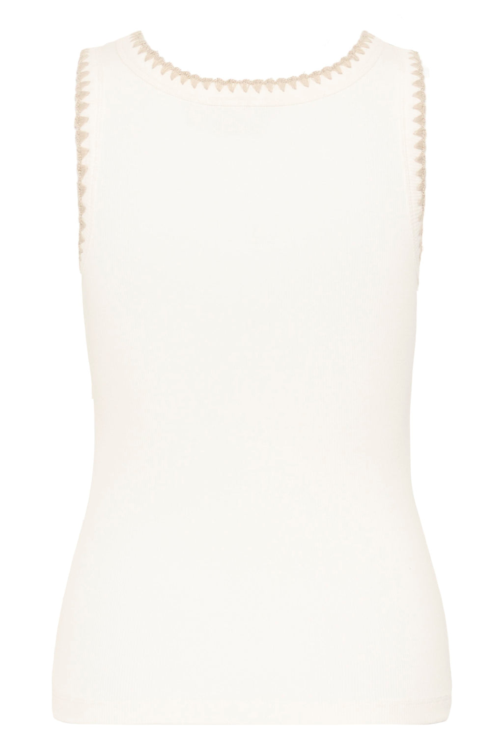 KAFFE Carna Top Chalk Hvid