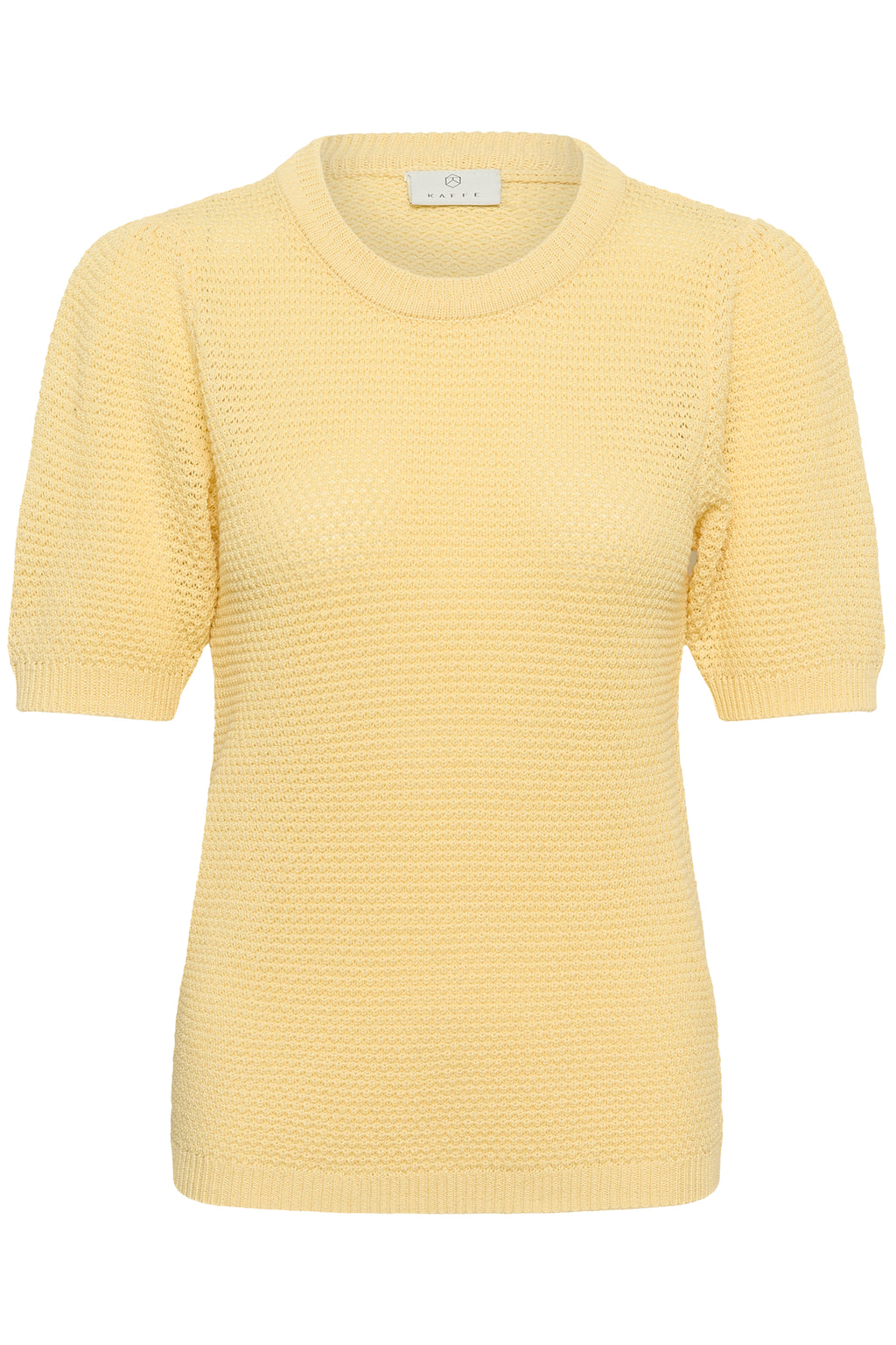 KAFFE Vivian Strik Pullover Sunlight Gul