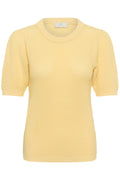 KAFFE Vivian Strik Pullover Sunlight Gul