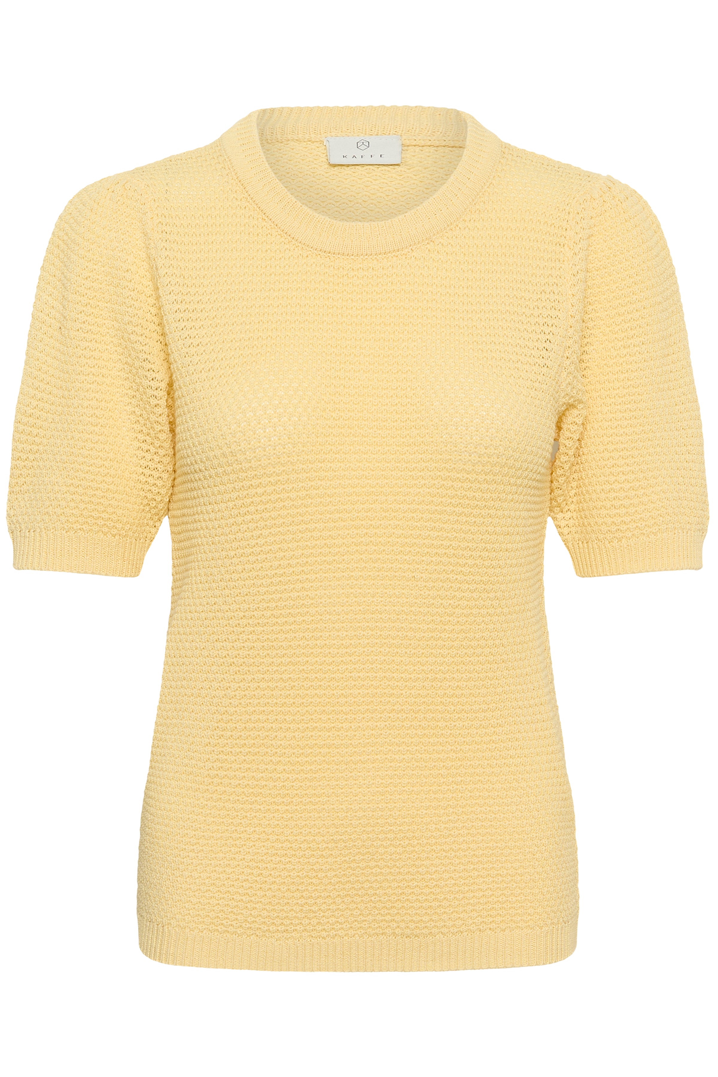 KAFFE Vivian Strik Pullover Sunlight Gul