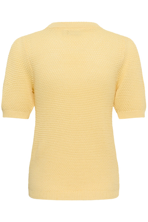 KAFFE Vivian Strik Pullover Sunlight Gul