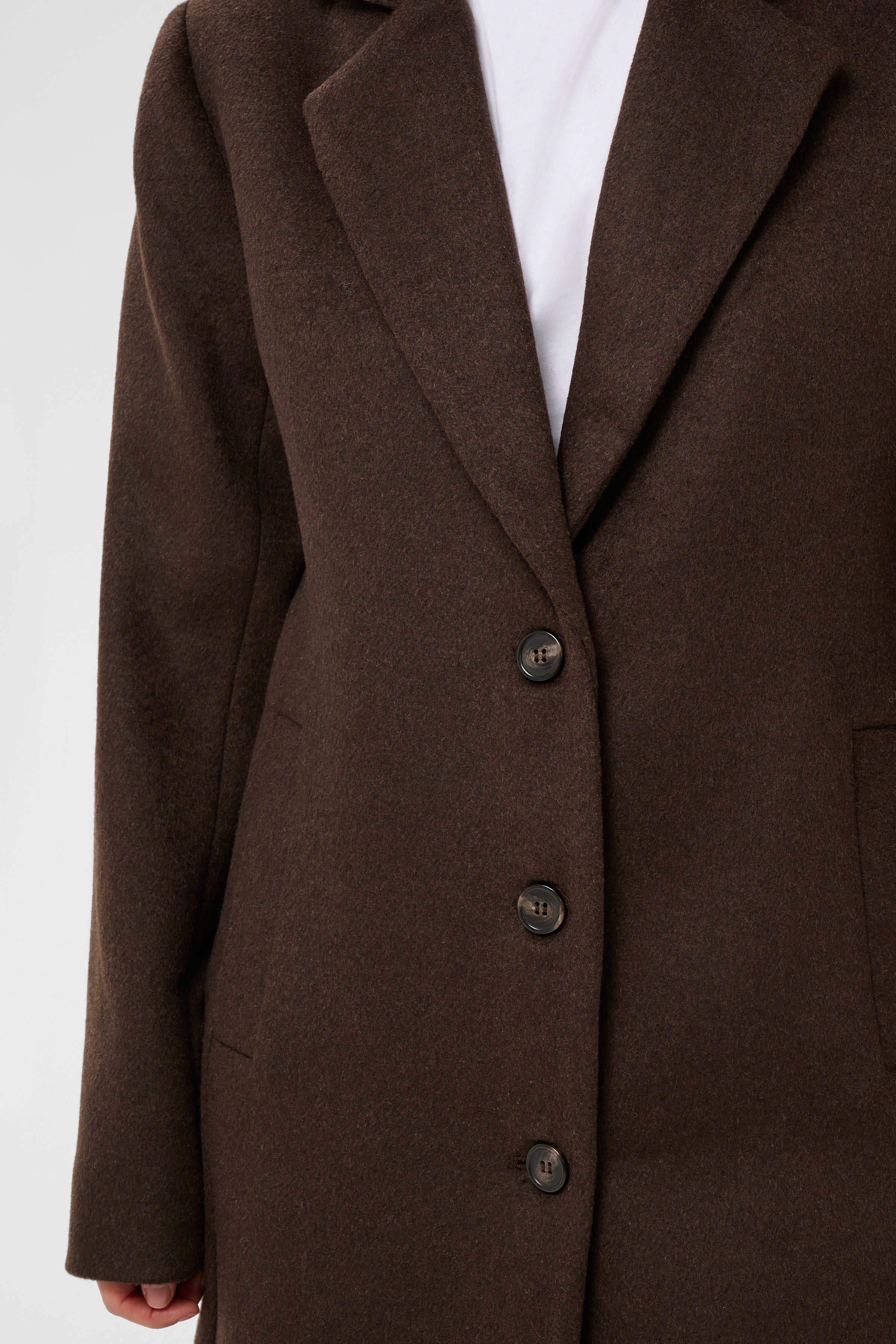KAFFE Ninna Blazer Frakke Coffee Bean Brun