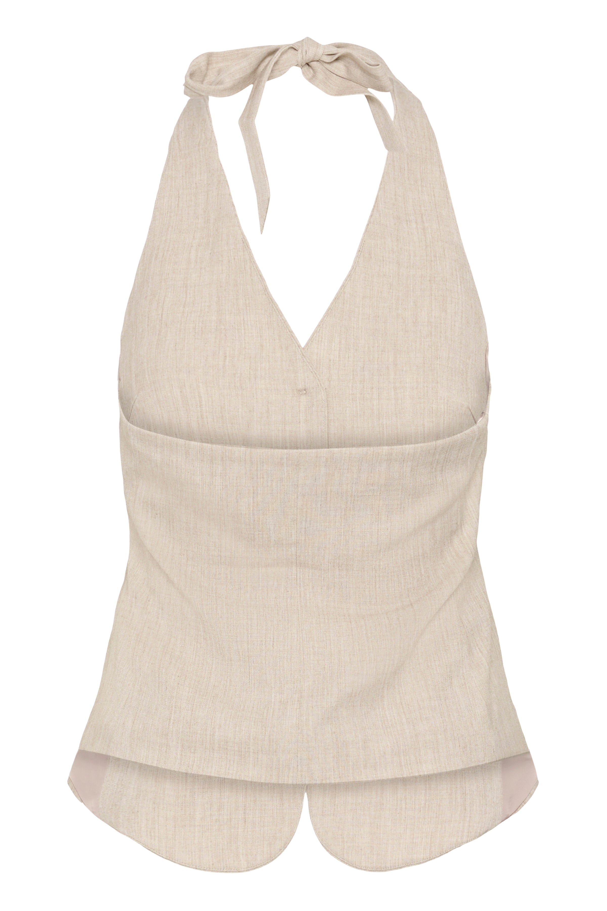 KAFFE Omila Vest Feather Grå