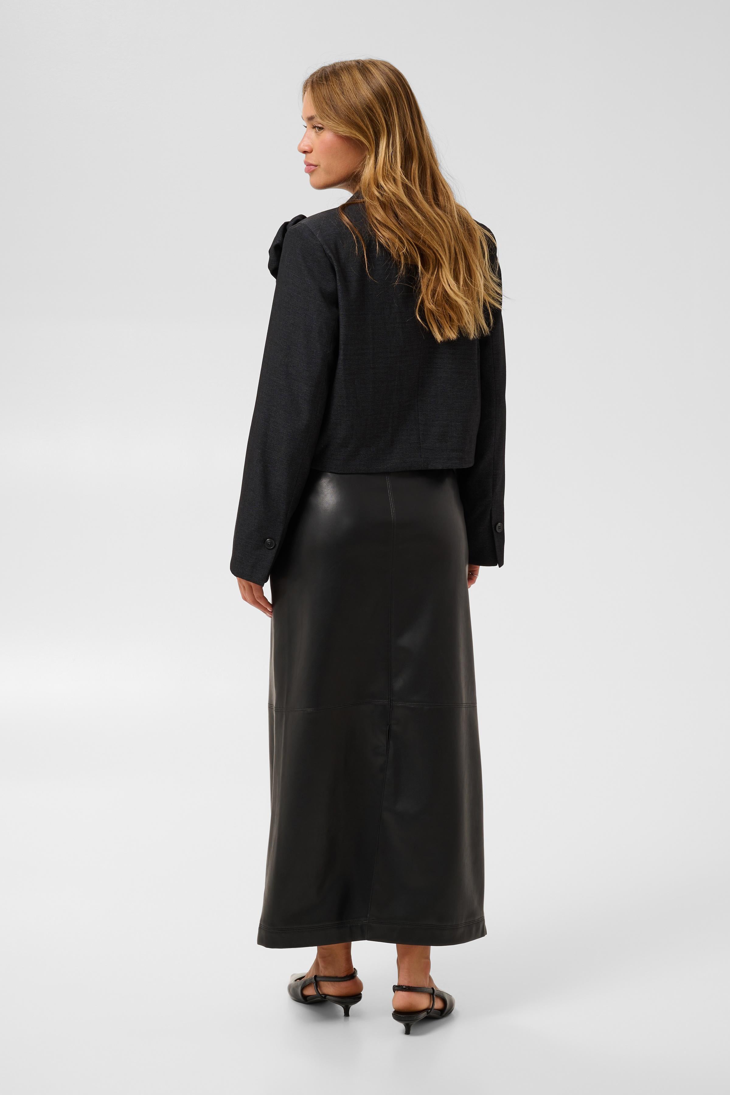 KAFFE Gabby Blazer Dark Grå Melange