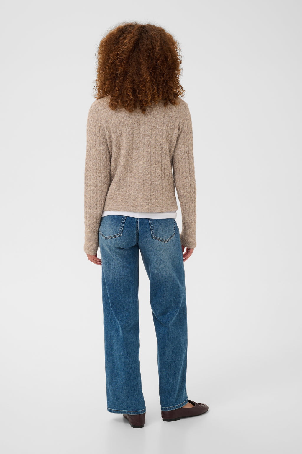 KAFFE Melanie Cardigan Beige Melange