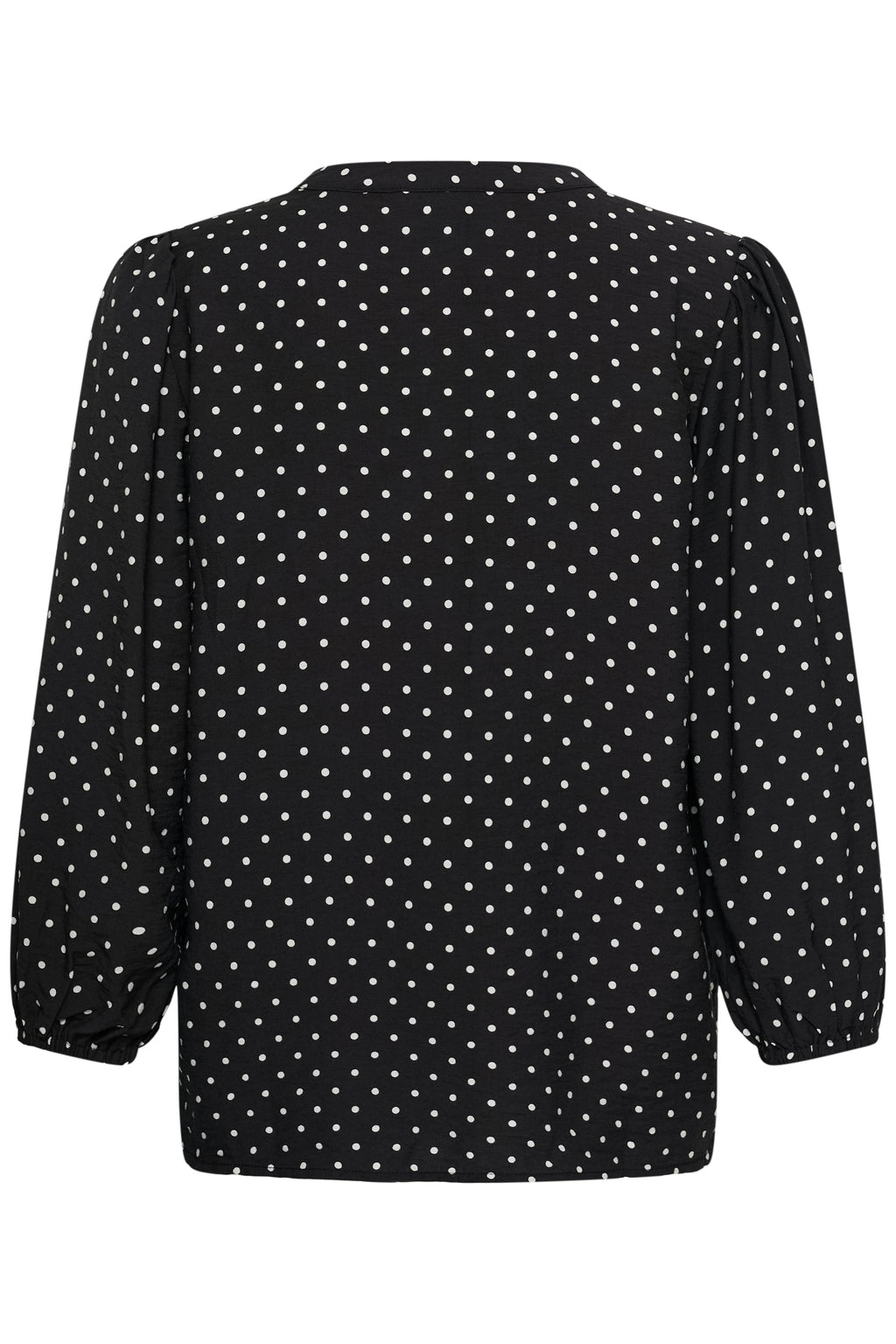 KAFFE Sirena Bluse Prikker Sort Hvid
