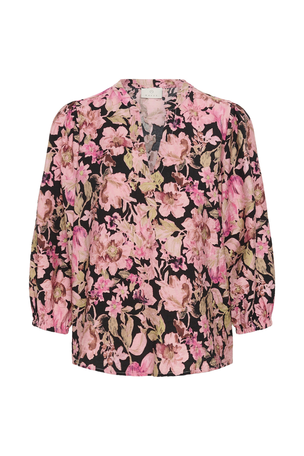 KAFFE Sirena Bluse Blomster Print Pink