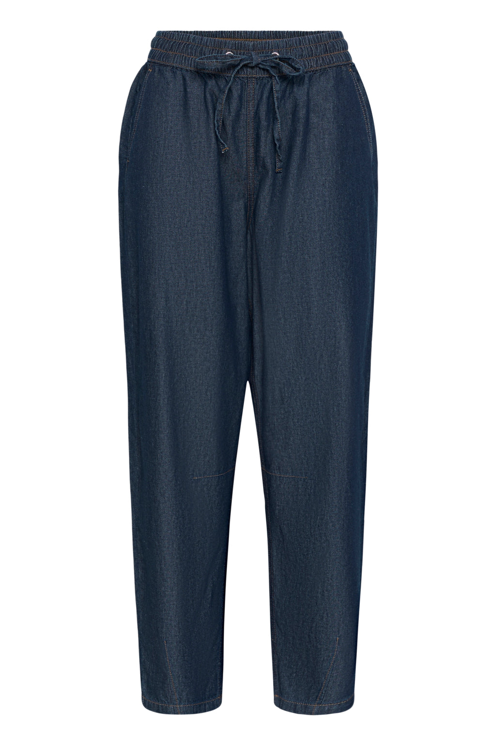 KAFFE Jade Barrel Bukser Denim Mørk Blå