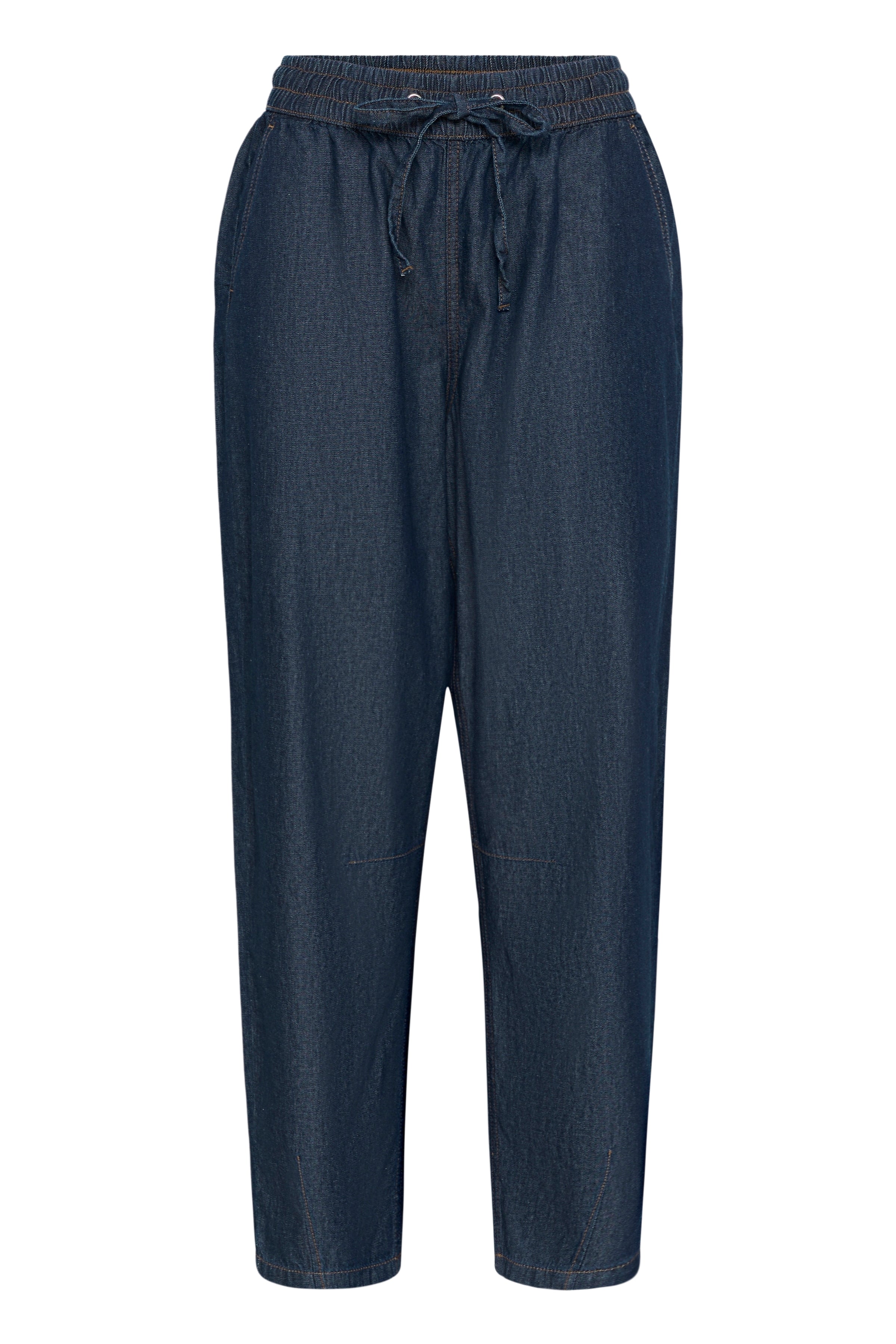 KAFFE Jade Barrel Bukser Denim Mørk Blå