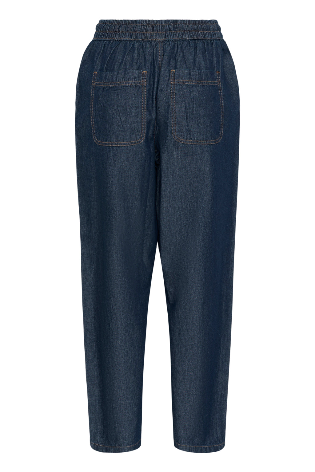 KAFFE Jade Barrel Bukser Denim Mørk Blå