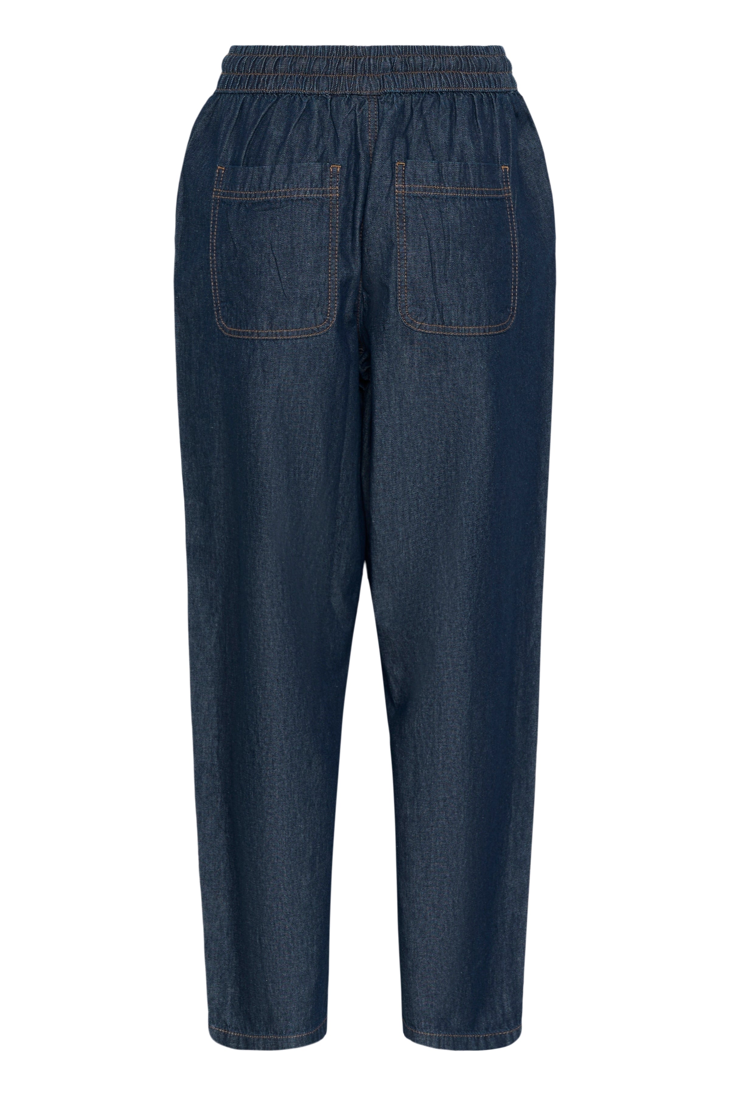 KAFFE Jade Barrel Bukser Denim Mørk Blå