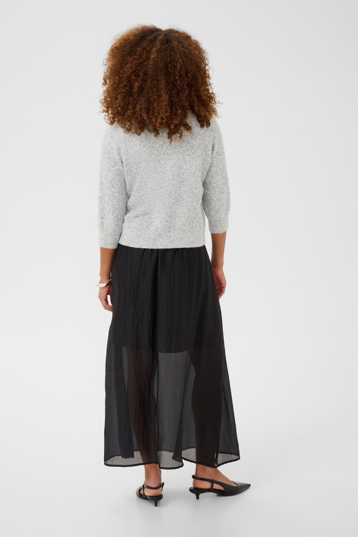 KAFFE Selly Pullover Grå Melange