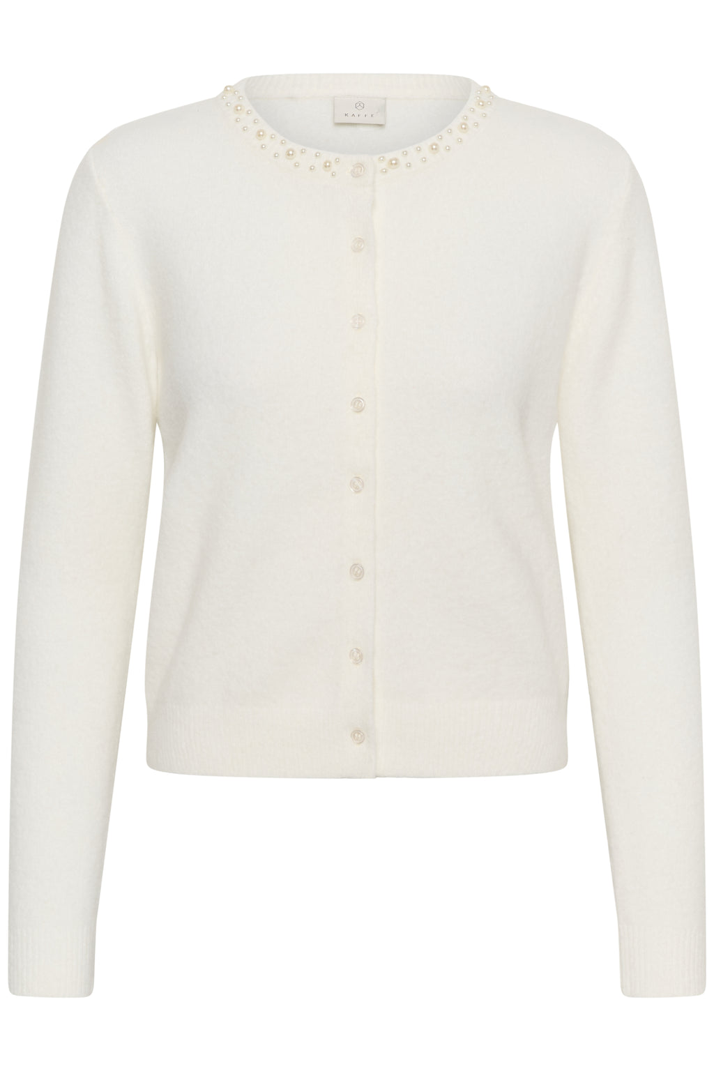 KAFFE Selly Cardigan Chalk Hvid