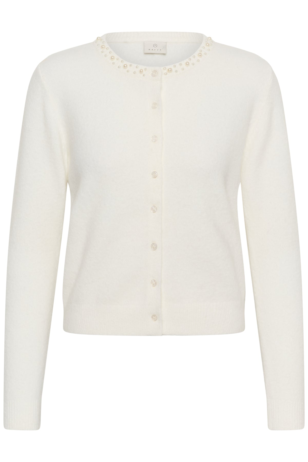 KAFFE Selly Cardigan Chalk Hvid