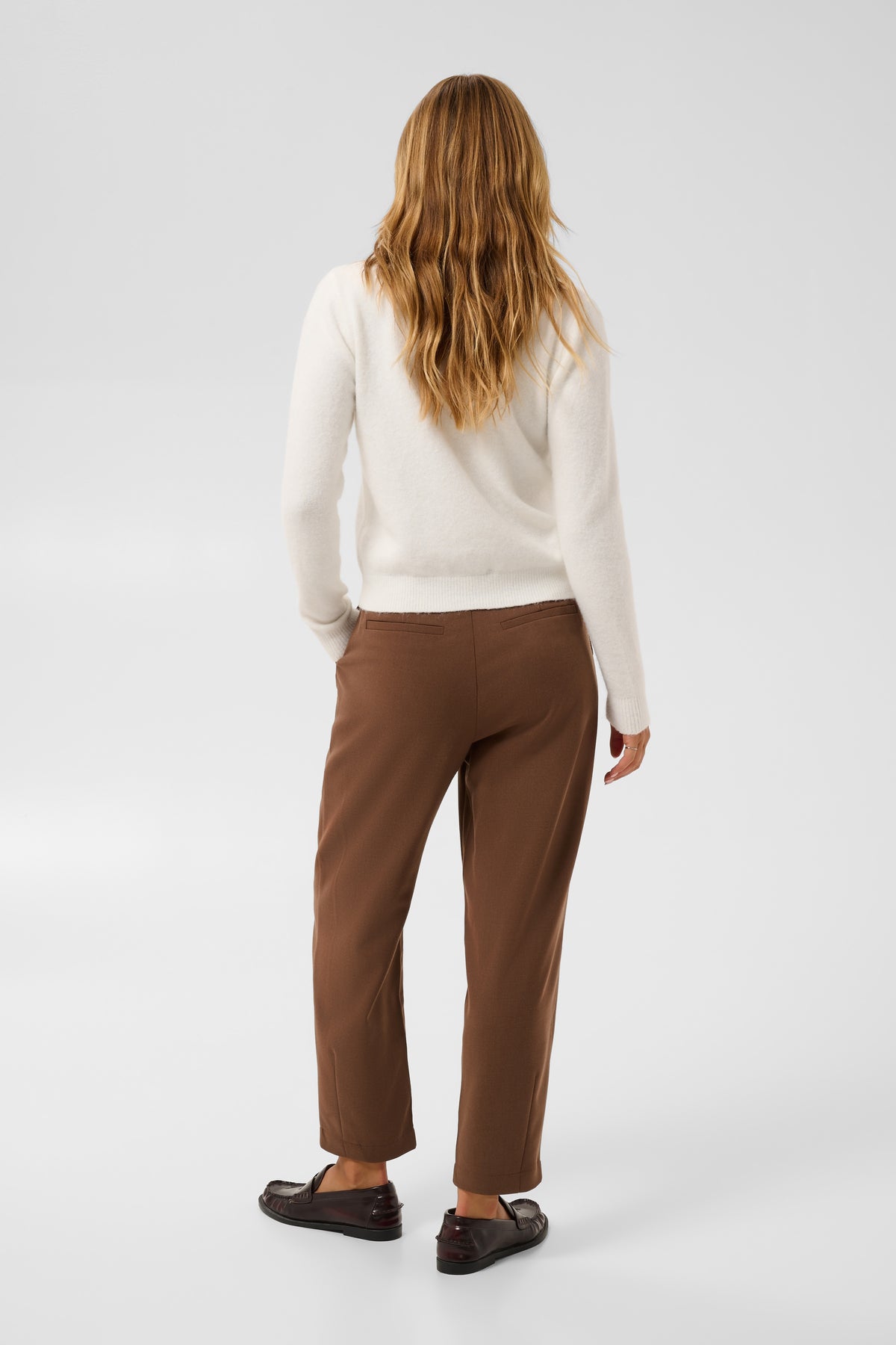 KAFFE Selly Cardigan Chalk Hvid