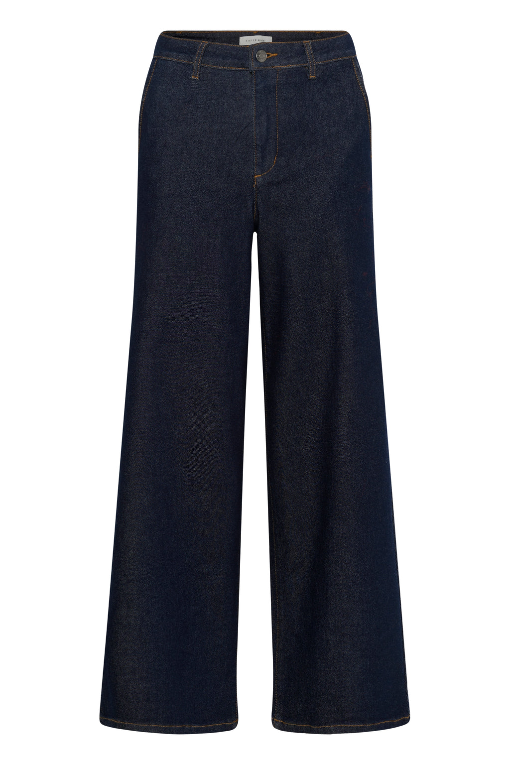KAFFE Hally Jeans Wide Mørk Blå