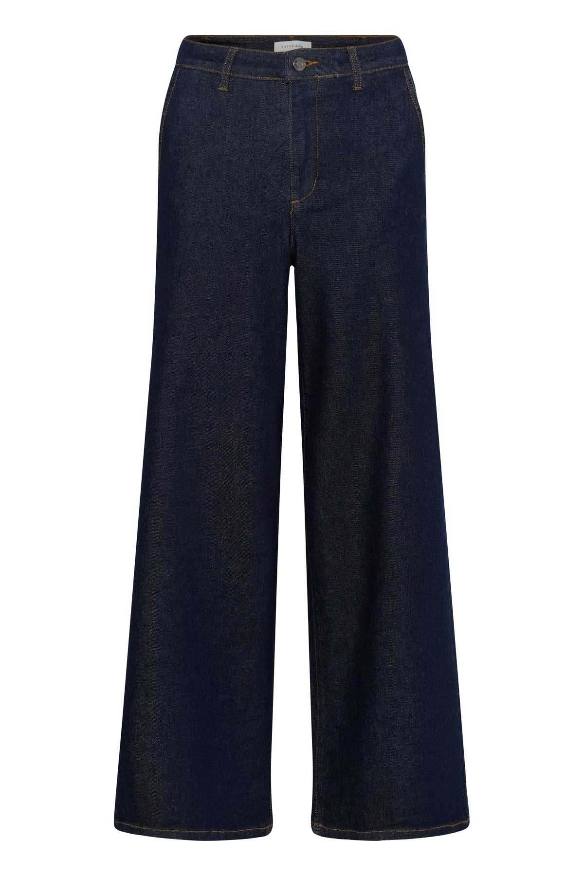 KAFFE Hally Jeans Wide Mørk Blå