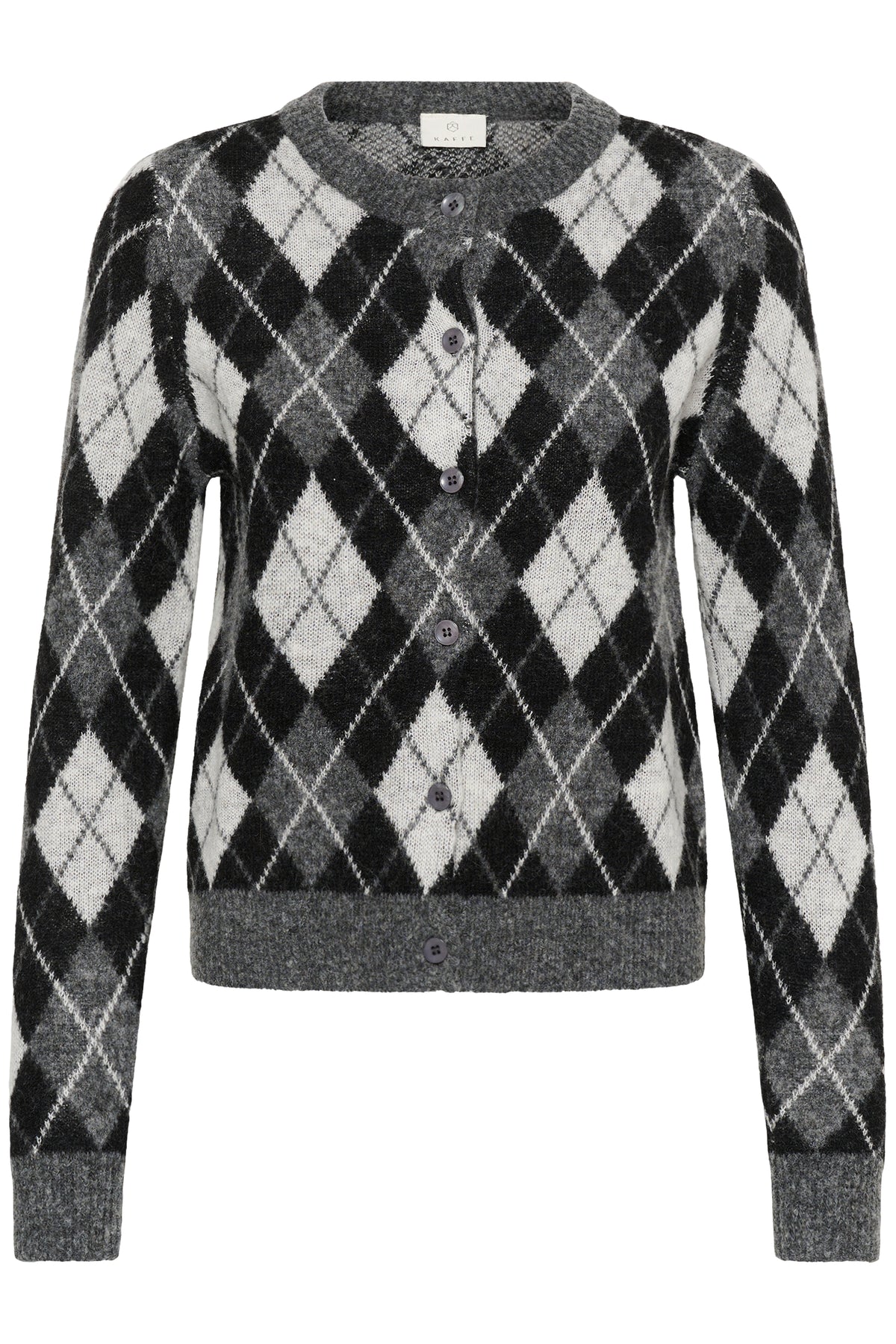 KAFFE Harlow Cardigan Mørk Grå Sort