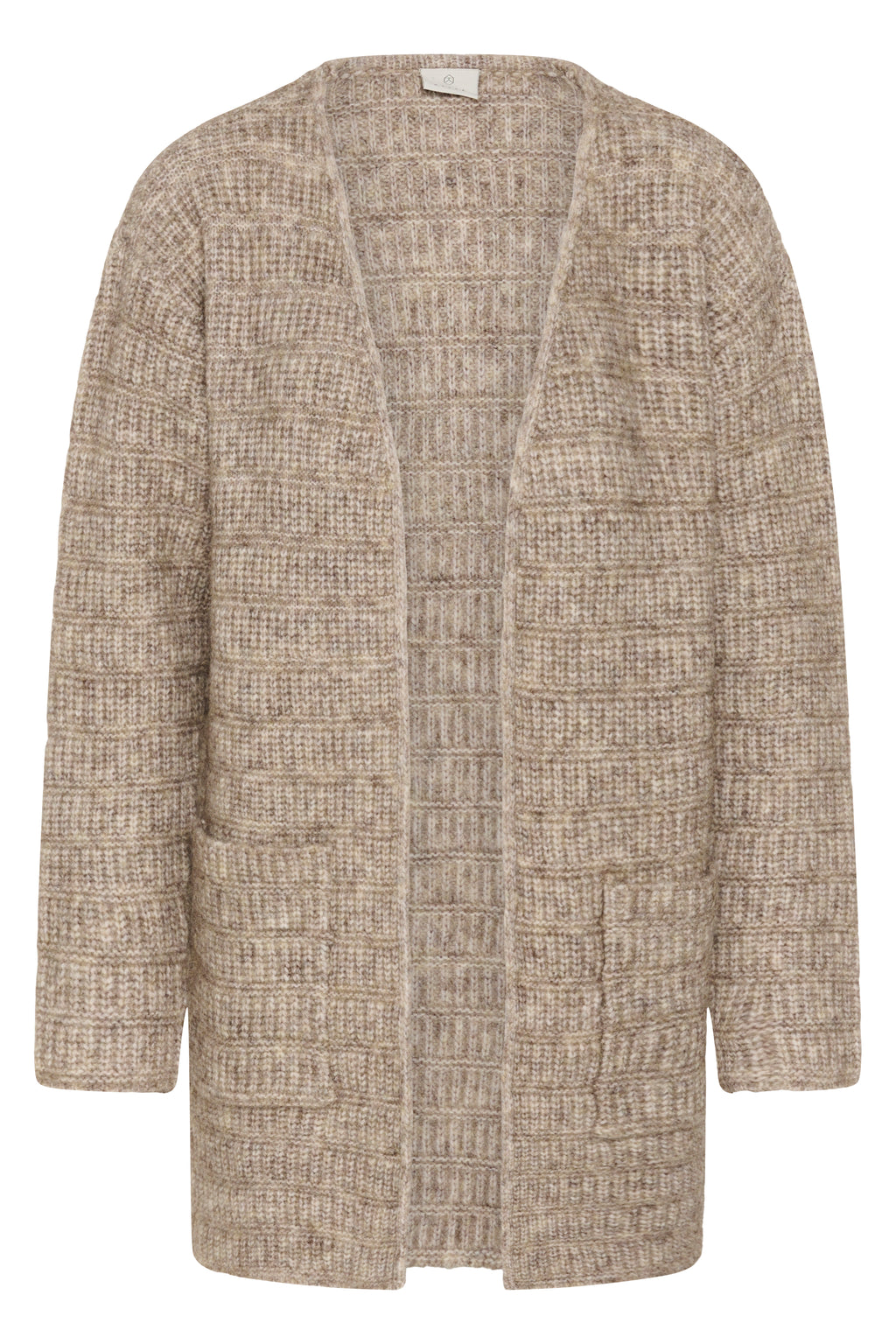 KAFFE Kikki Cardigan Desert Taupe Melange Brun