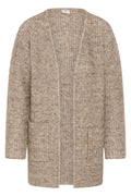 KAFFE Kikki Cardigan Desert Taupe Melange Brun